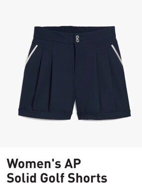 PUMA x Arnold Palmer Navy Golf Shorts | Pleated Front | Size M
